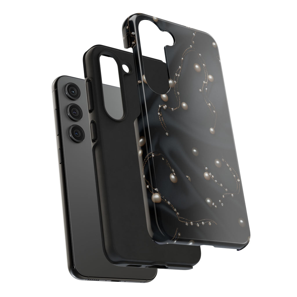 Fundas Premium MINUX para iPhone y Samsung Galaxy - Pearl Chain Velvet