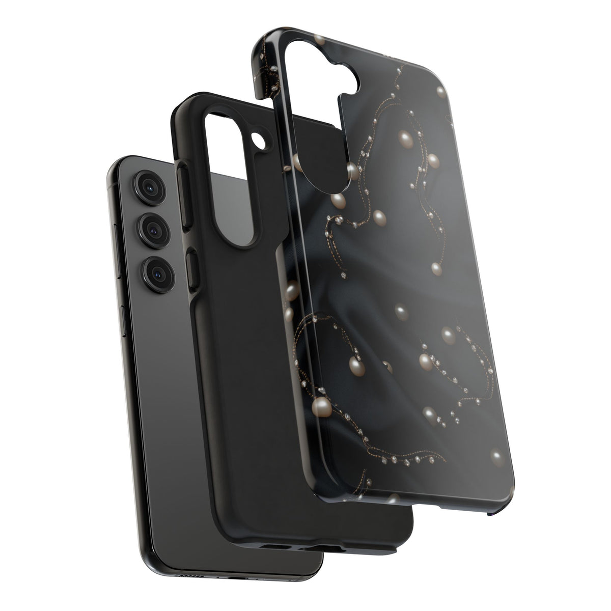 Fundas Premium MINUX para iPhone y Samsung Galaxy - Pearl Chain Velvet