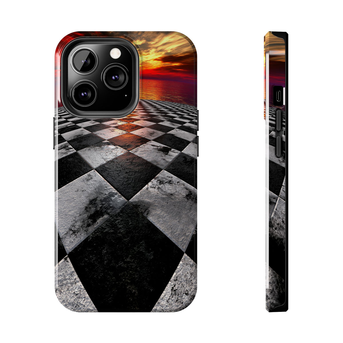 Funda Premium MINUX para iPhone y Samsung Galaxy - Chess floor