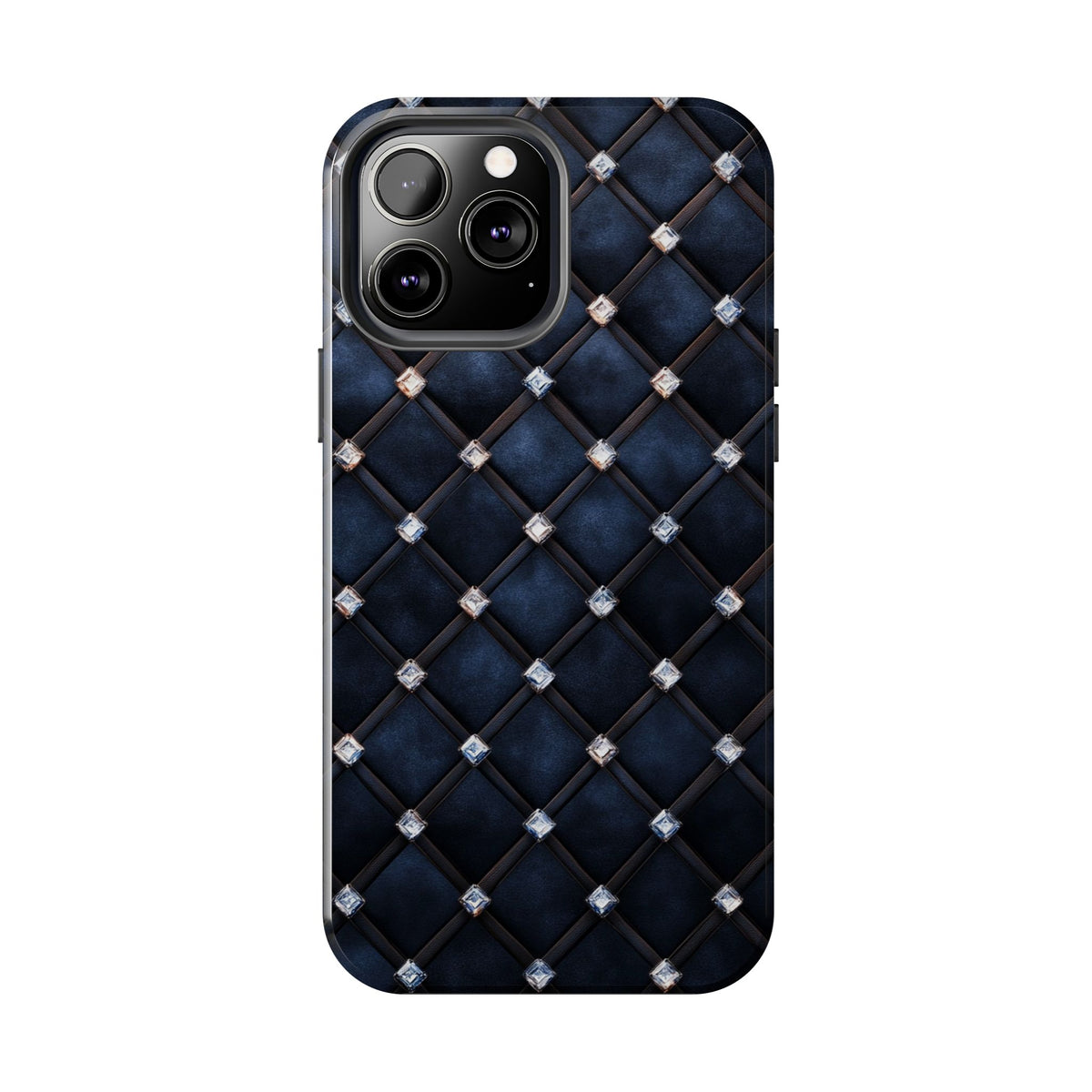Fundas Premium MINUX para iPhone y Samsung Galaxy - Midnight Diamond Quilt