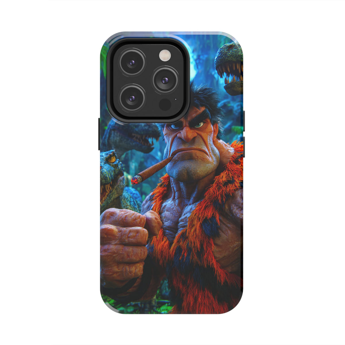 Funda Premium MINUX para iPhone y Samsung Galaxy - Caveman 004