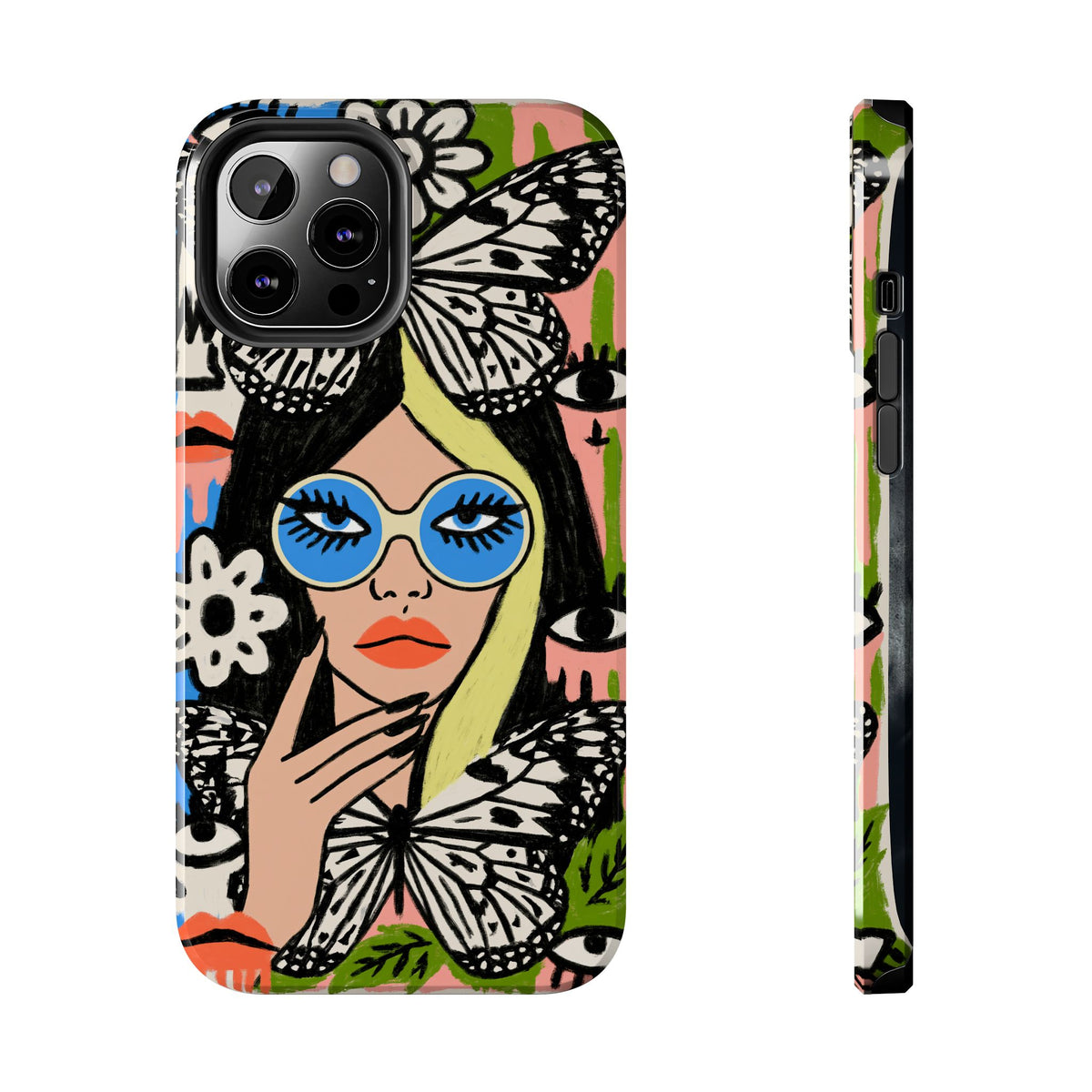 Fundas Premium MINUX para iPhone y Samsung Galaxy - Floral Butterfly Muse