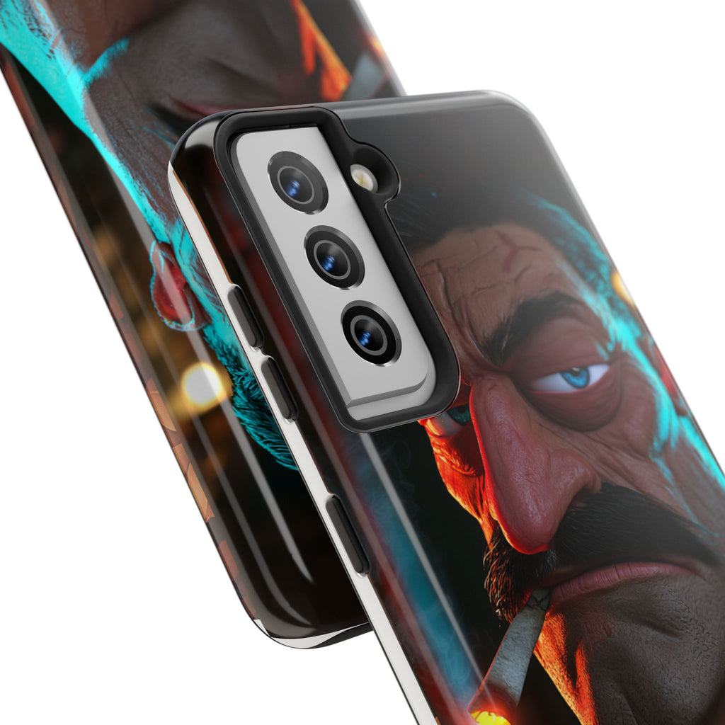 Funda Premium MINUX para iPhone y Samsung Galaxy - 3D Mustache Man 001