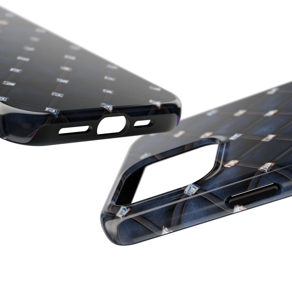 Fundas Premium MINUX para iPhone y Samsung Galaxy - Midnight Diamond Quilt