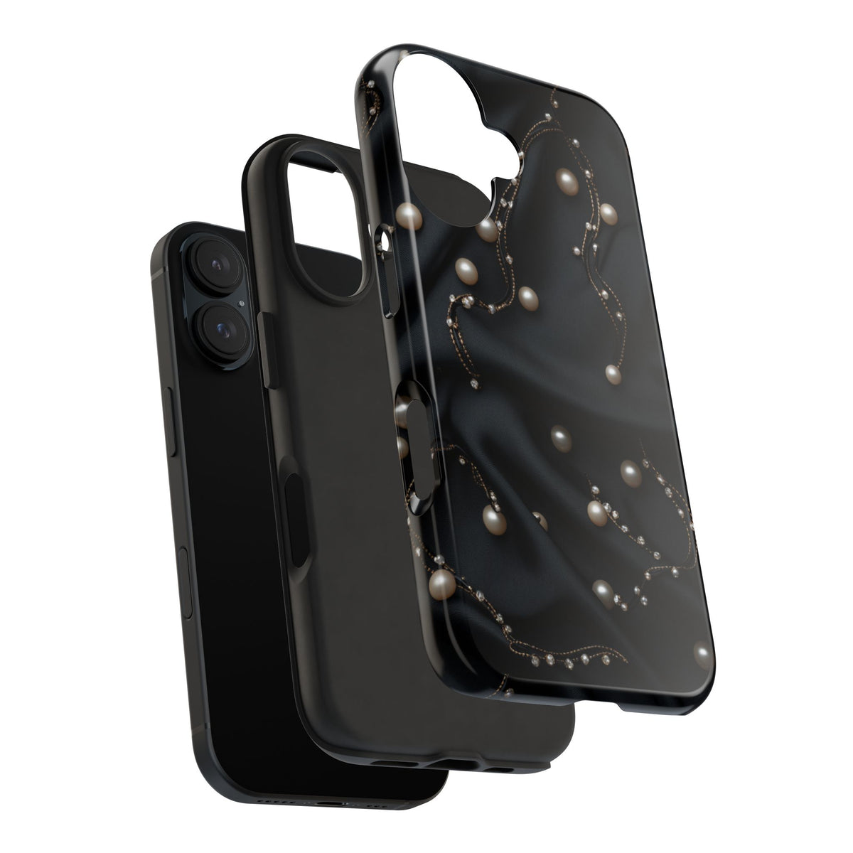 Fundas Premium MINUX para iPhone y Samsung Galaxy - Pearl Chain Velvet