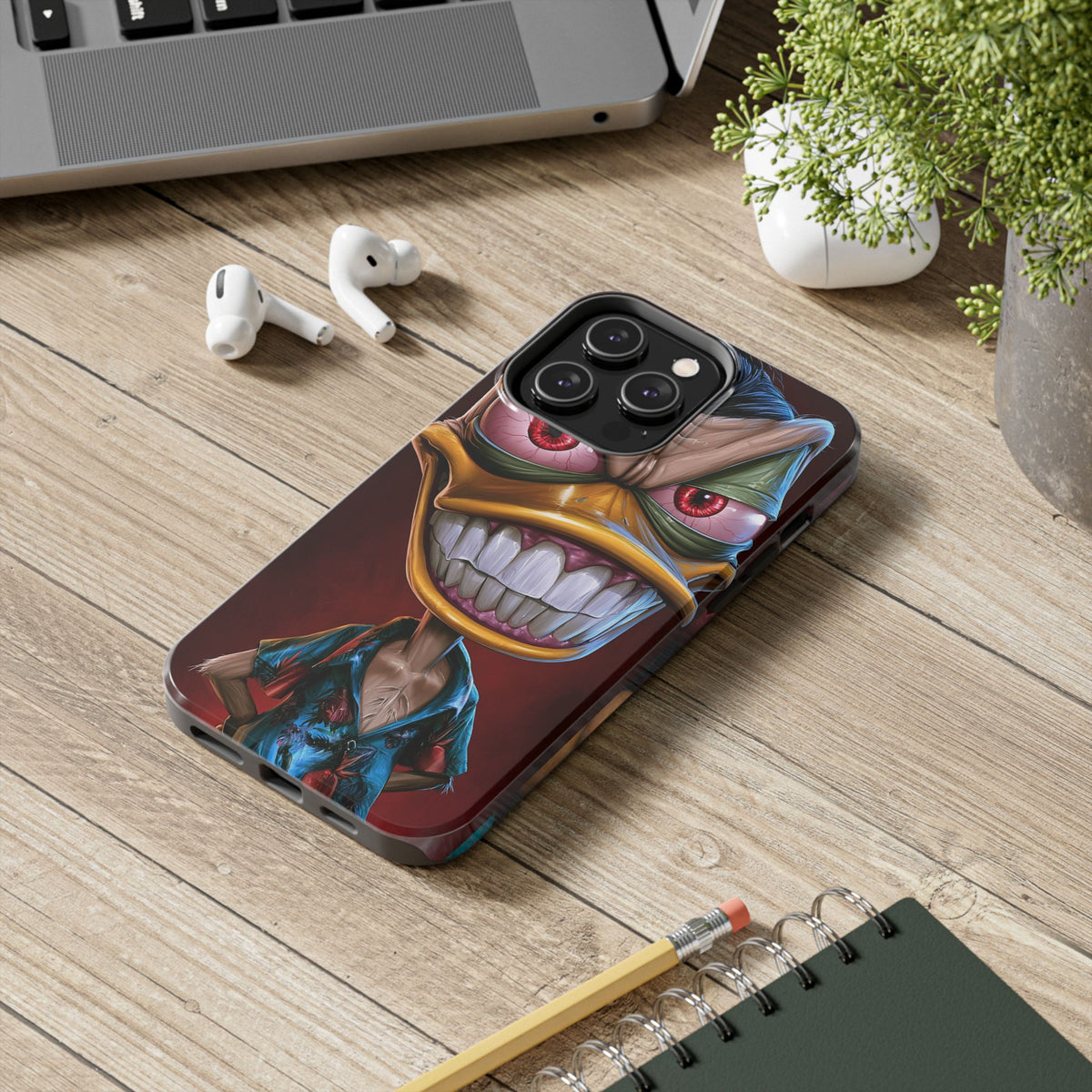 Funda Premium MINUX para iPhone y Samsung Galaxy - 3D Evil Duck 001