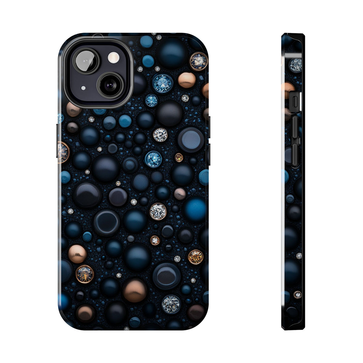 Fundas Premium MINUX para iPhone y Samsung Galaxy - Midnight Blue Pearl Mosaic