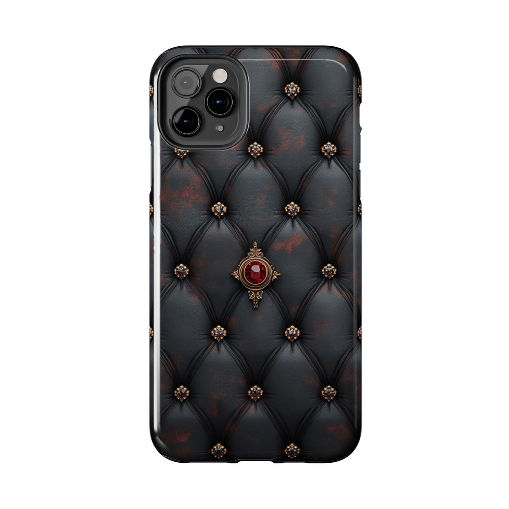 Fundas Premium MINUX para iPhone y Samsung Galaxy - Ruby Buttoned Velvet