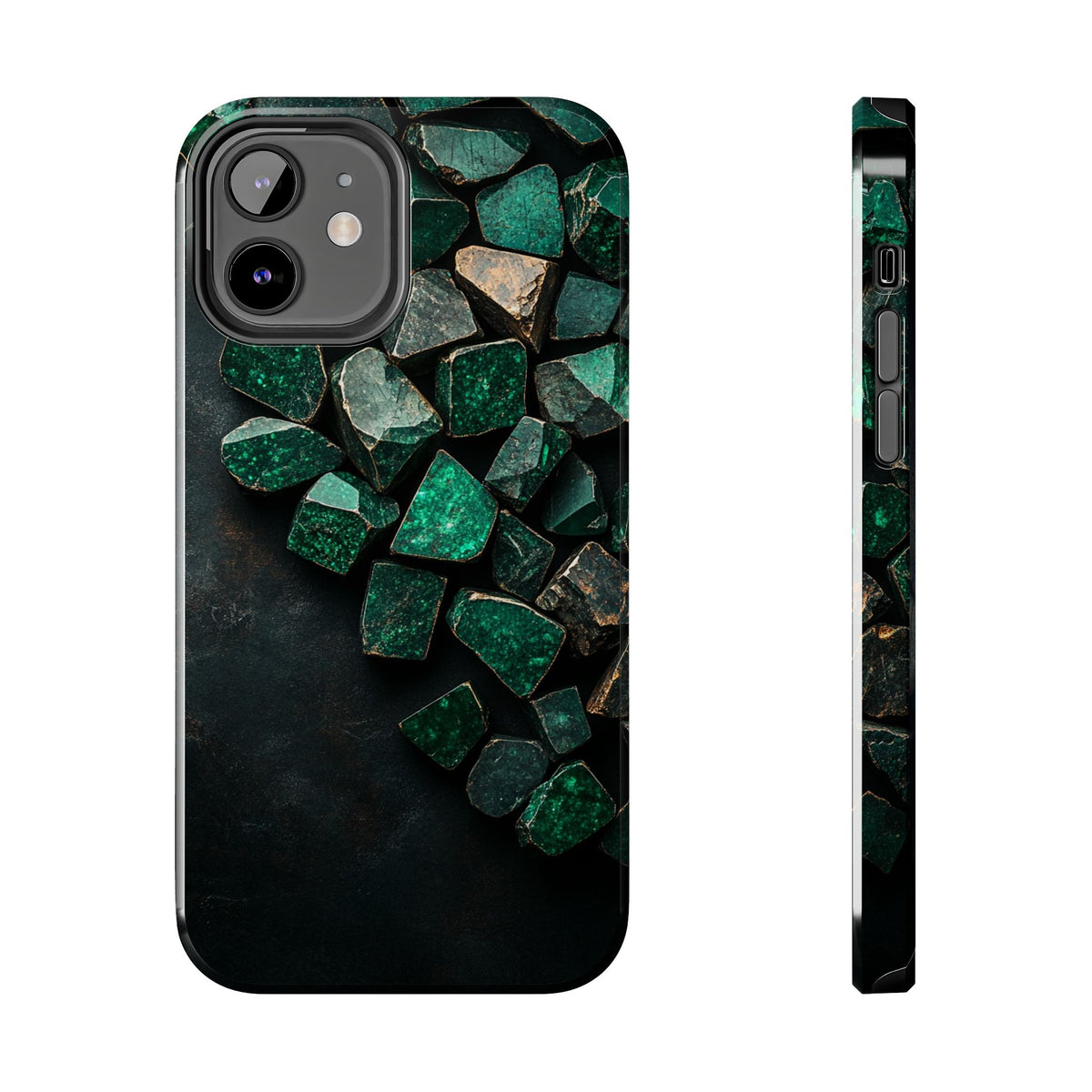 Fundas Premium MINUX para iPhone y Samsung Galaxy - Emerald Crystal Scatter