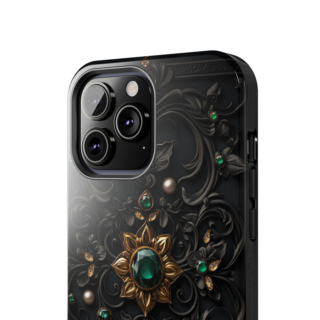 Fundas Premium MINUX para iPhone y Samsung Galaxy - Emerald Gothic Relic