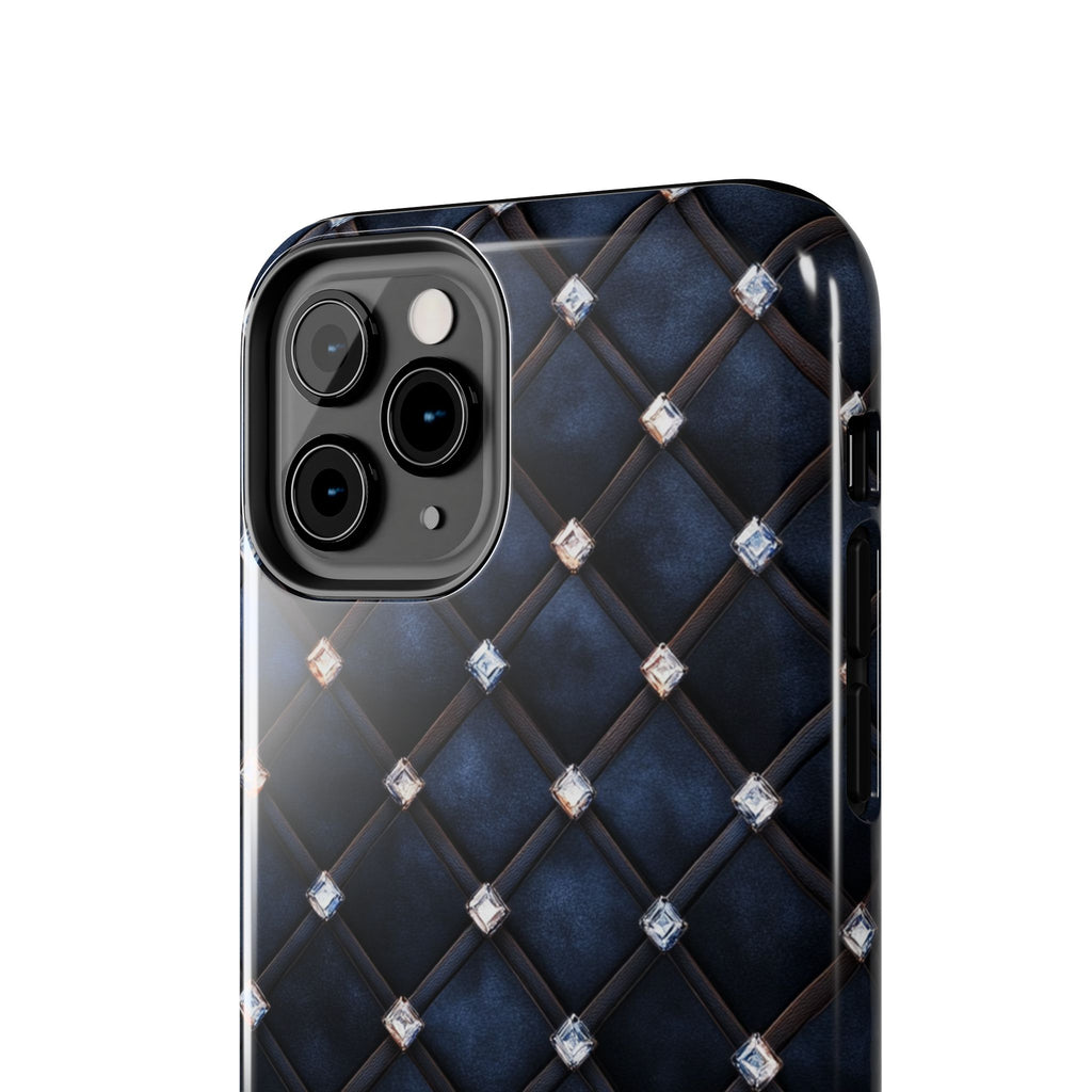Fundas Premium MINUX para iPhone y Samsung Galaxy - Midnight Diamond Quilt