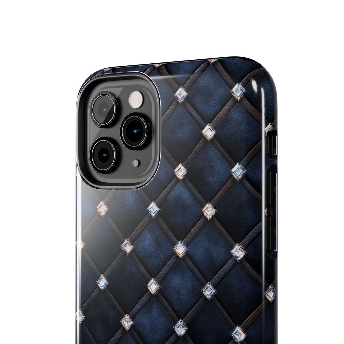 Fundas Premium MINUX para iPhone y Samsung Galaxy - Midnight Diamond Quilt