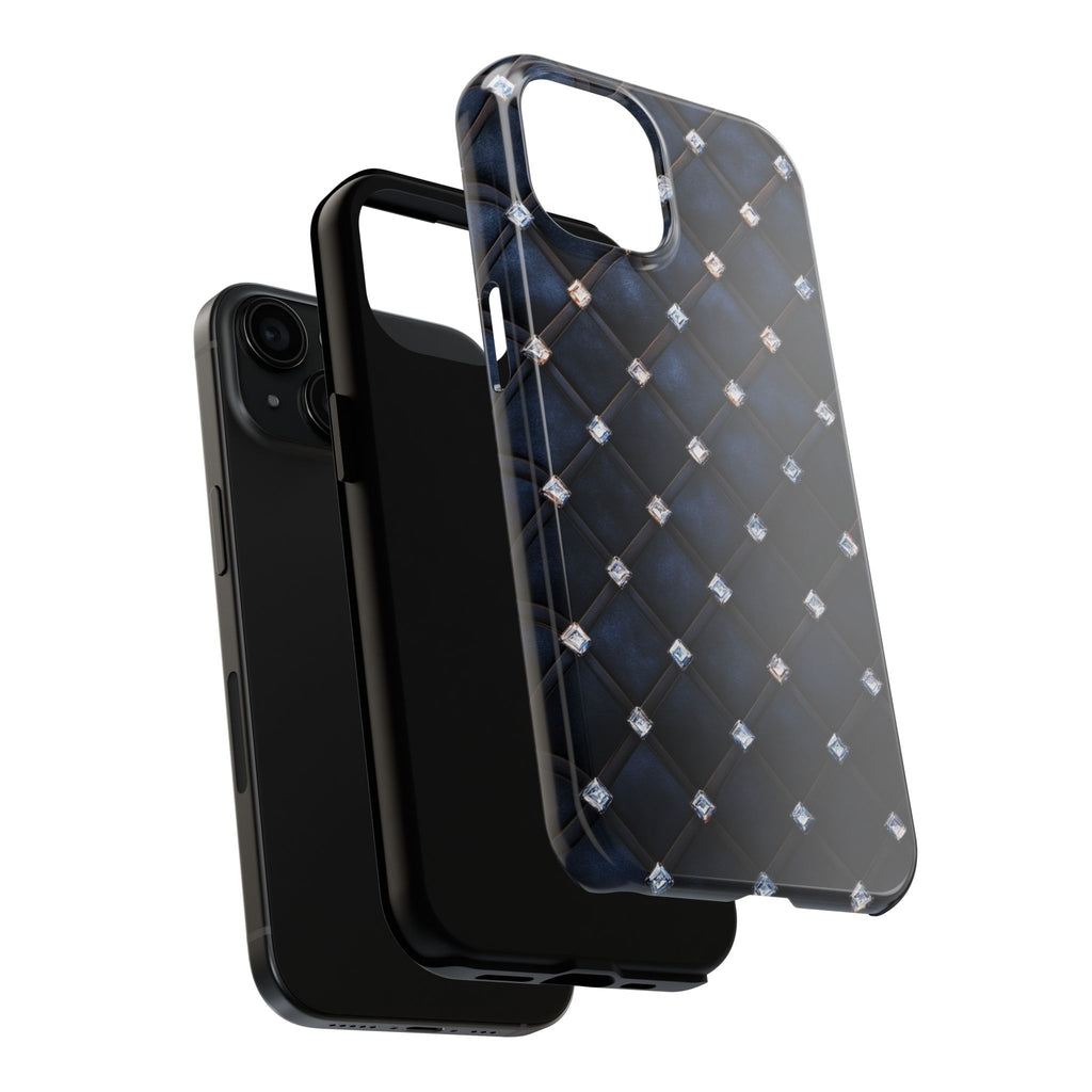 Fundas Premium MINUX para iPhone y Samsung Galaxy - Midnight Diamond Quilt