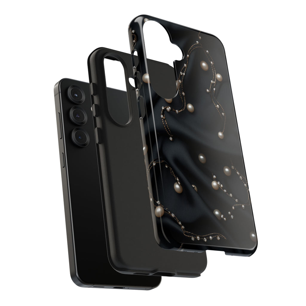 Fundas Premium MINUX para iPhone y Samsung Galaxy - Pearl Chain Velvet
