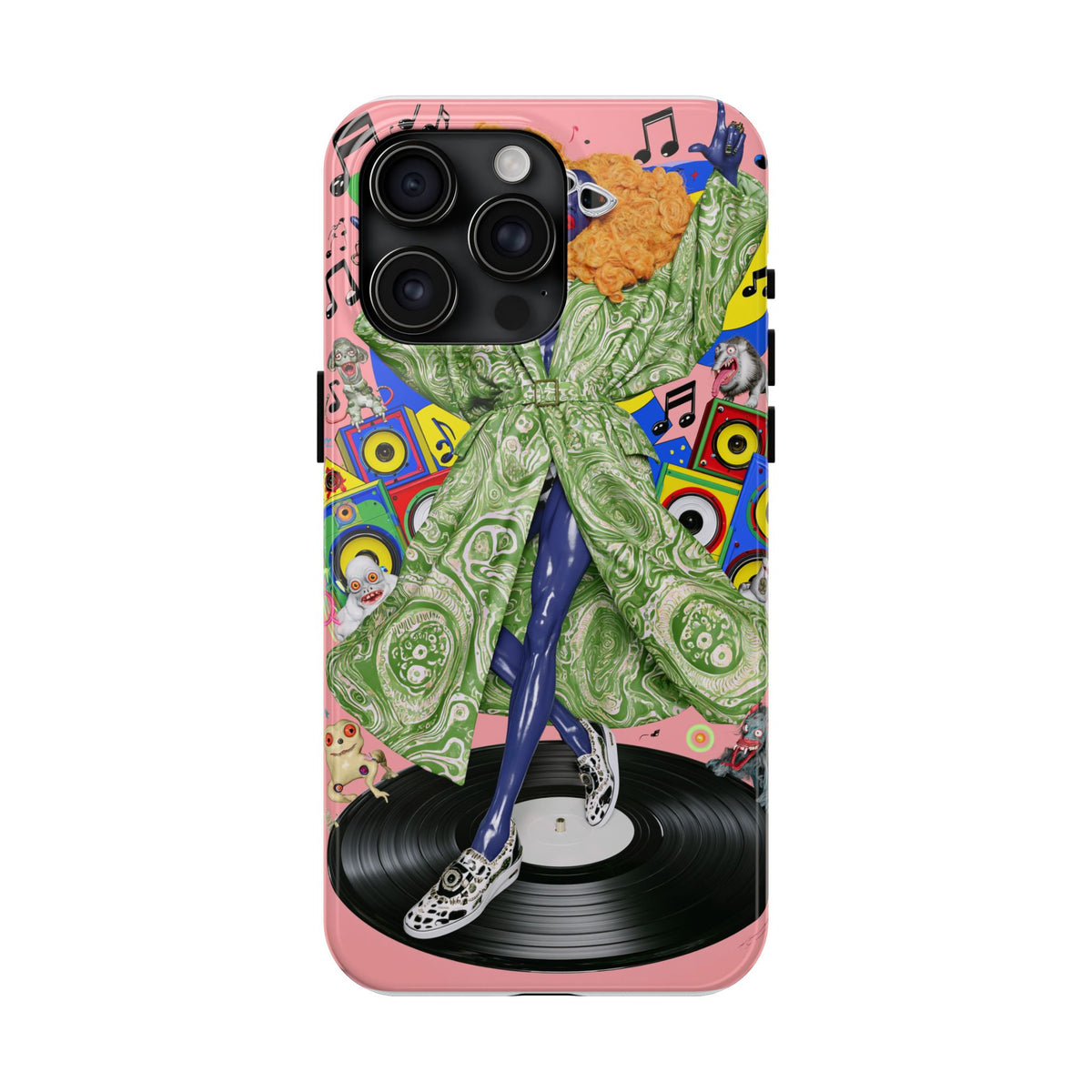 Fundas Premium MINUX para iPhone y Samsung Galaxy - Neon Tech Creature