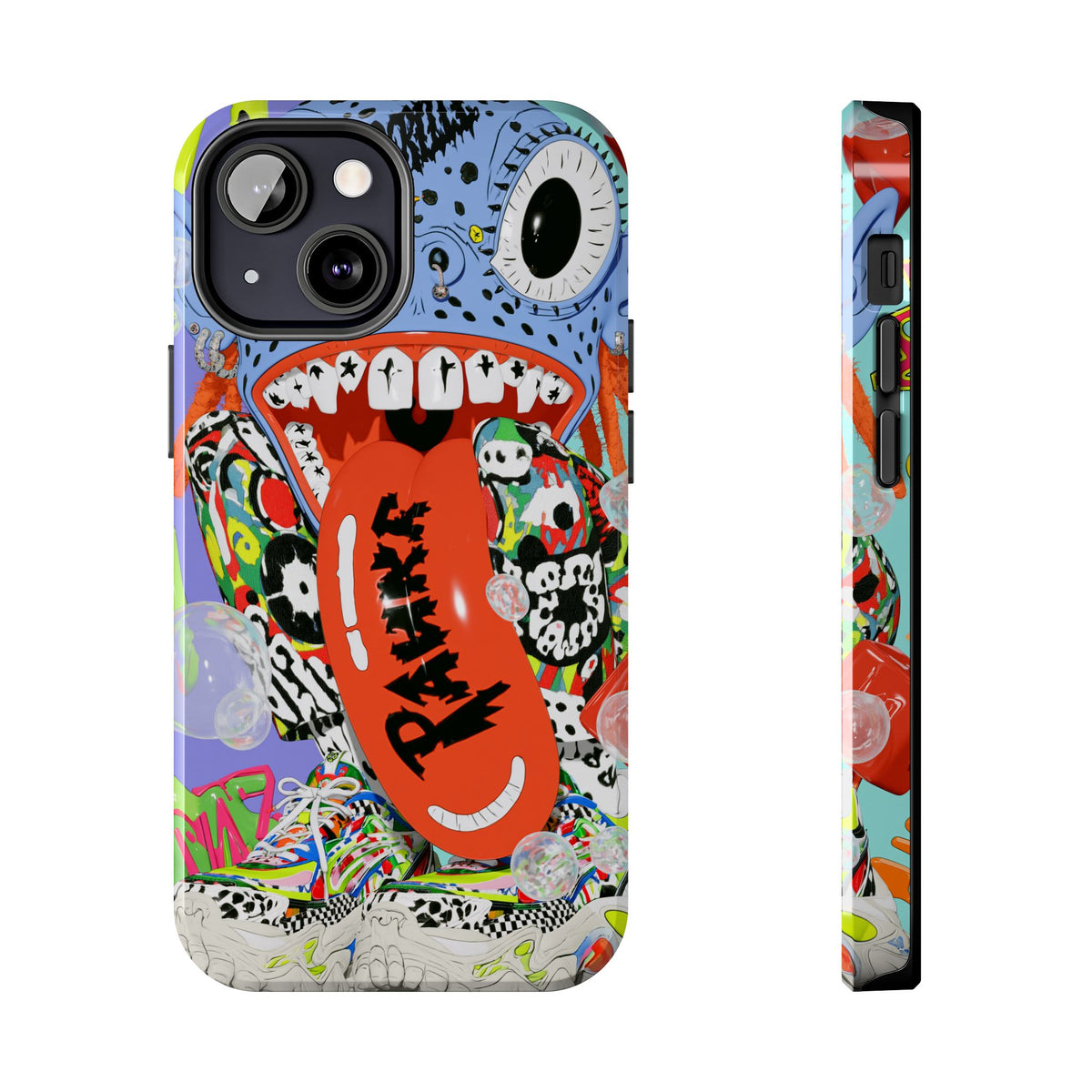 Fundas Premium MINUX para iPhone y Samsung Galaxy - Electric Blue Monster