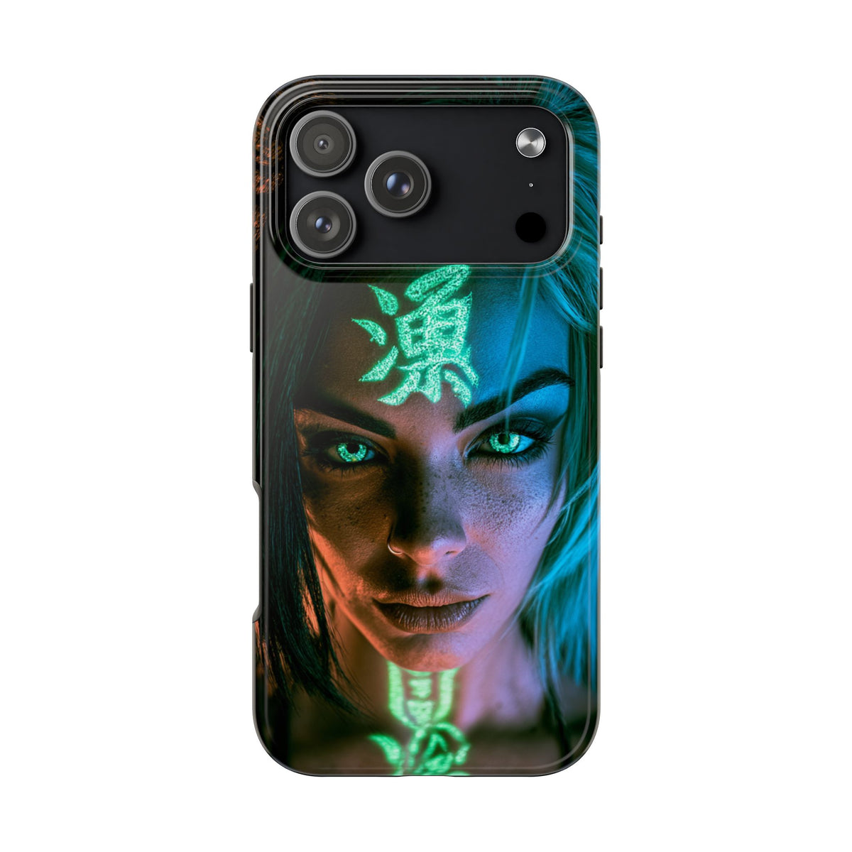 Funda Premium MINUX para iPhone y Samsung Galaxy - Neon girl 002