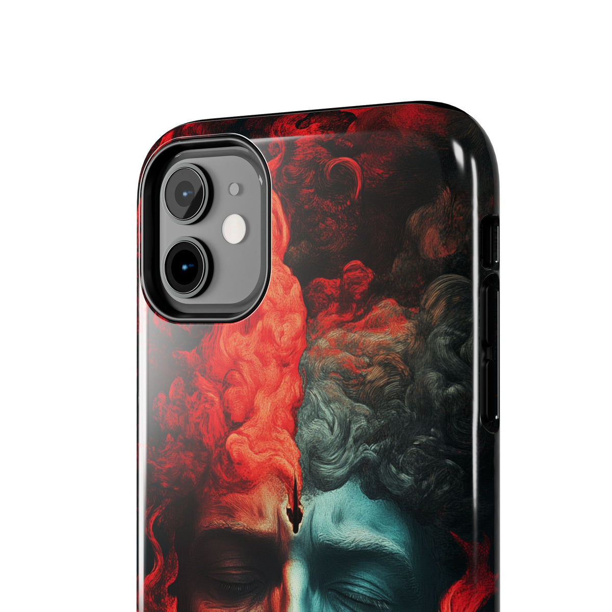 Fundas Premium MINUX para iPhone y Samsung Galaxy - Fire and Smoke Face