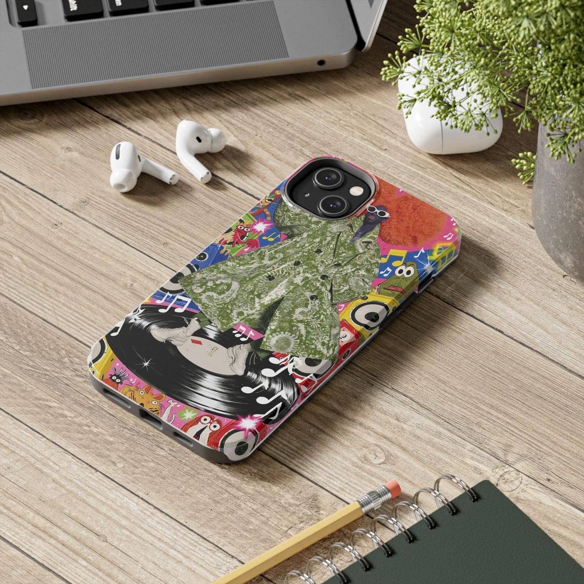Fundas Premium MINUX para iPhone y Samsung Galaxy - Purple Tech Creature