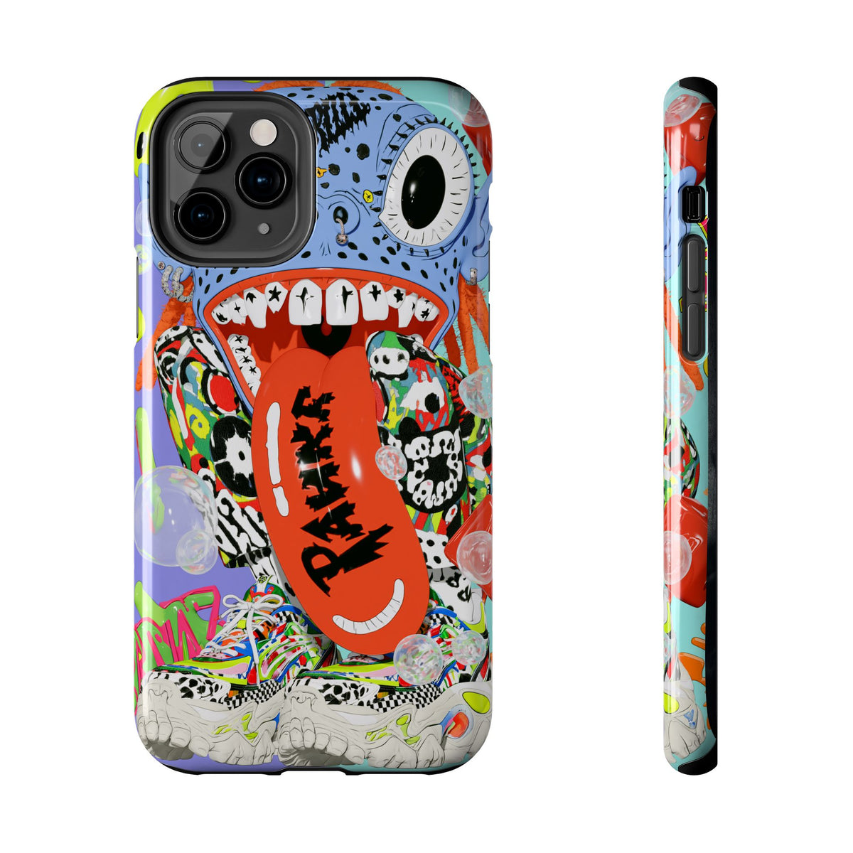 Fundas Premium MINUX para iPhone y Samsung Galaxy - Electric Blue Monster