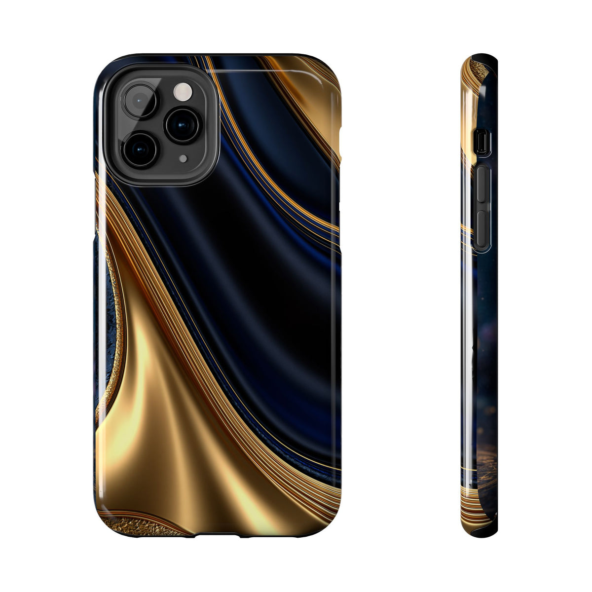 Funda Premium MINUX para iPhone y Samsung Galaxy - Liquid Gold