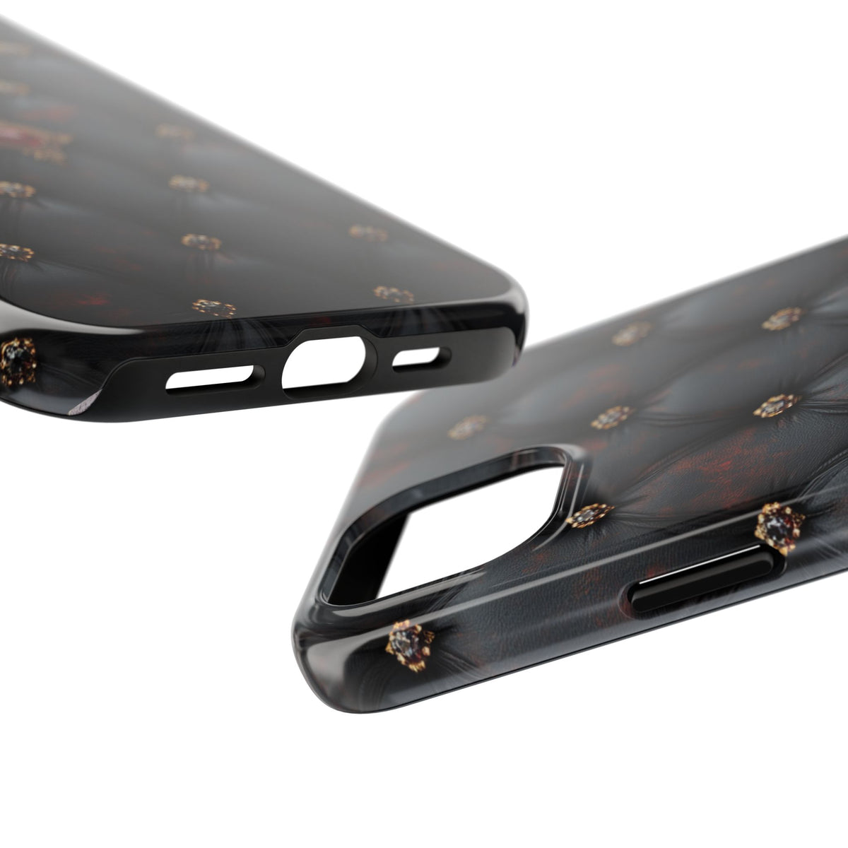 Fundas Premium MINUX para iPhone y Samsung Galaxy - Ruby Buttoned Velvet