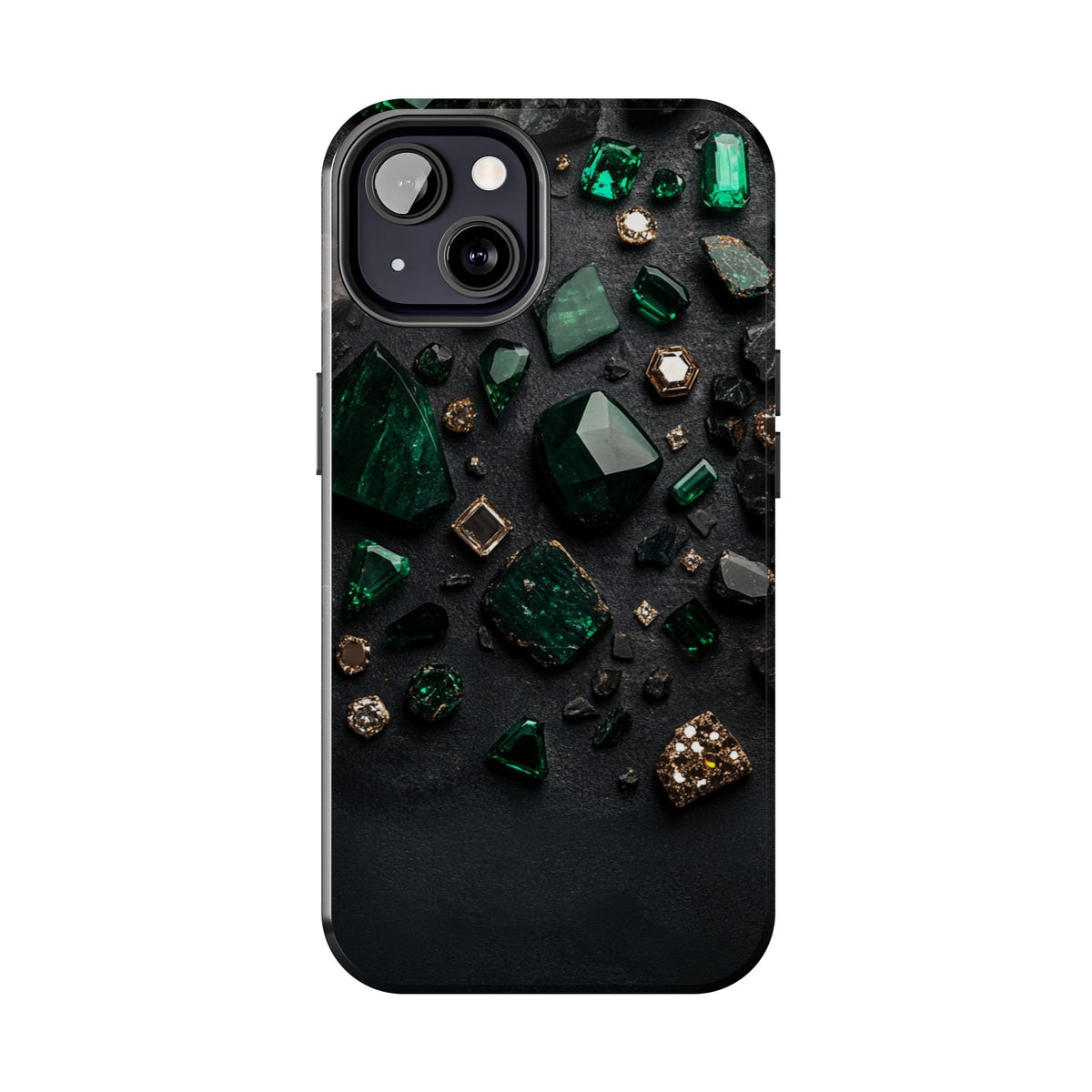 Fundas Premium MINUX para iPhone y Samsung Galaxy - Emerald Obsidian Treasure