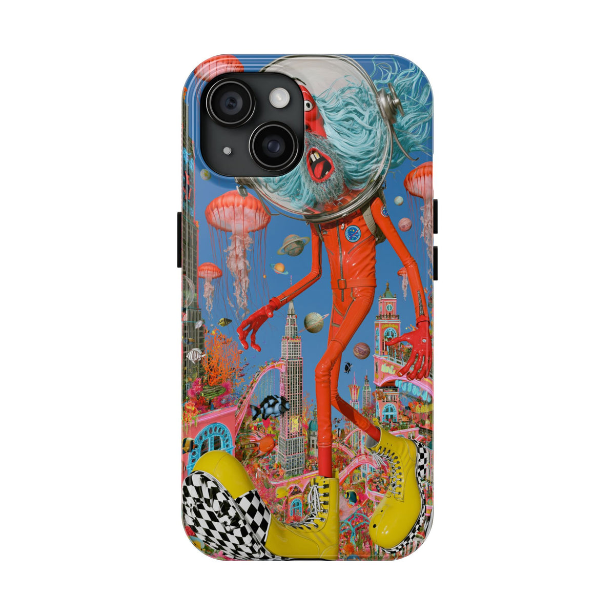 Fundas Premium MINUX para iPhone y Samsung Galaxy - Neon Sea Wanderer