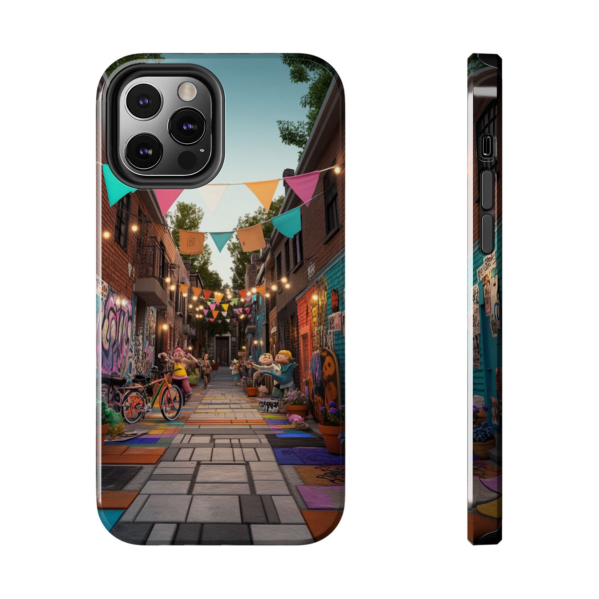 Funda Premium MINUX para iPhone y Samsung Galaxy - Street Party 003