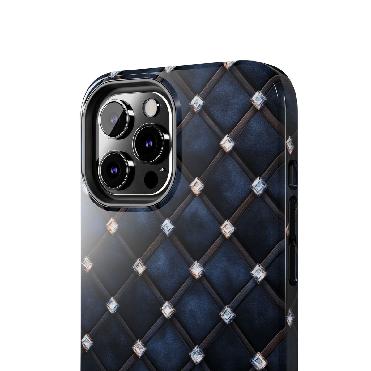 Fundas Premium MINUX para iPhone y Samsung Galaxy - Midnight Diamond Quilt