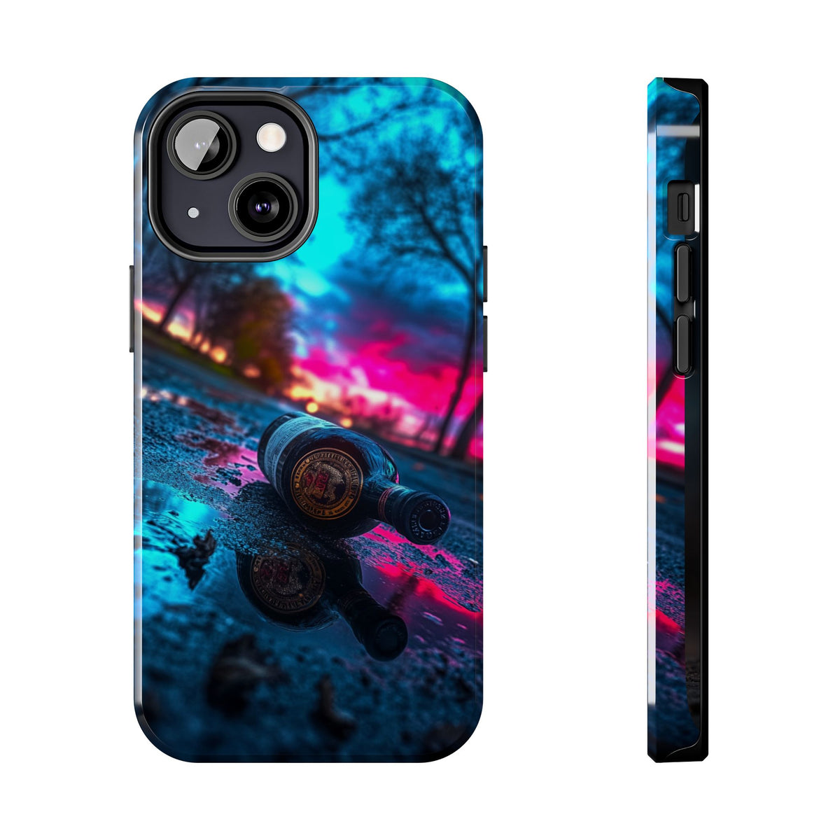 Funda Premium MINUX para iPhone y Samsung Galaxy - Neon Color Bottle