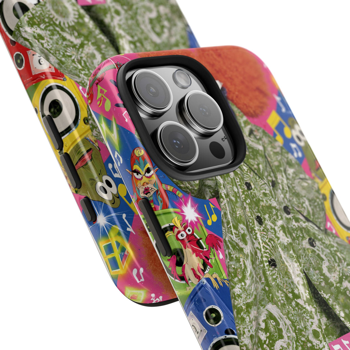 Fundas Premium MINUX para iPhone y Samsung Galaxy - Purple Tech Creature