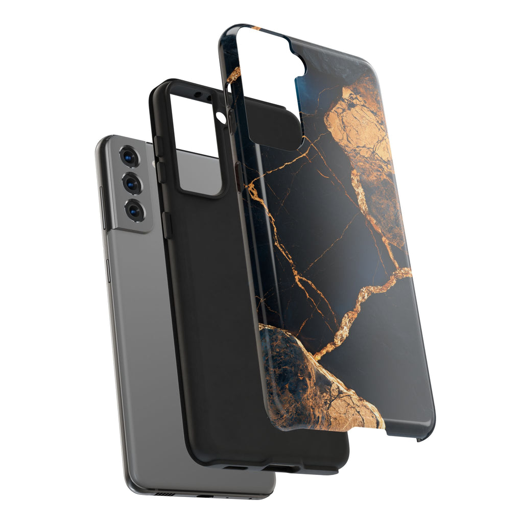 Funda Premium MINUX para iPhone y Samsung Galaxy - Golden Marble