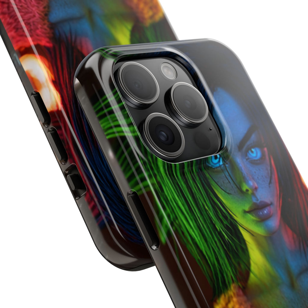 MINUX premium case - Neon girl 003