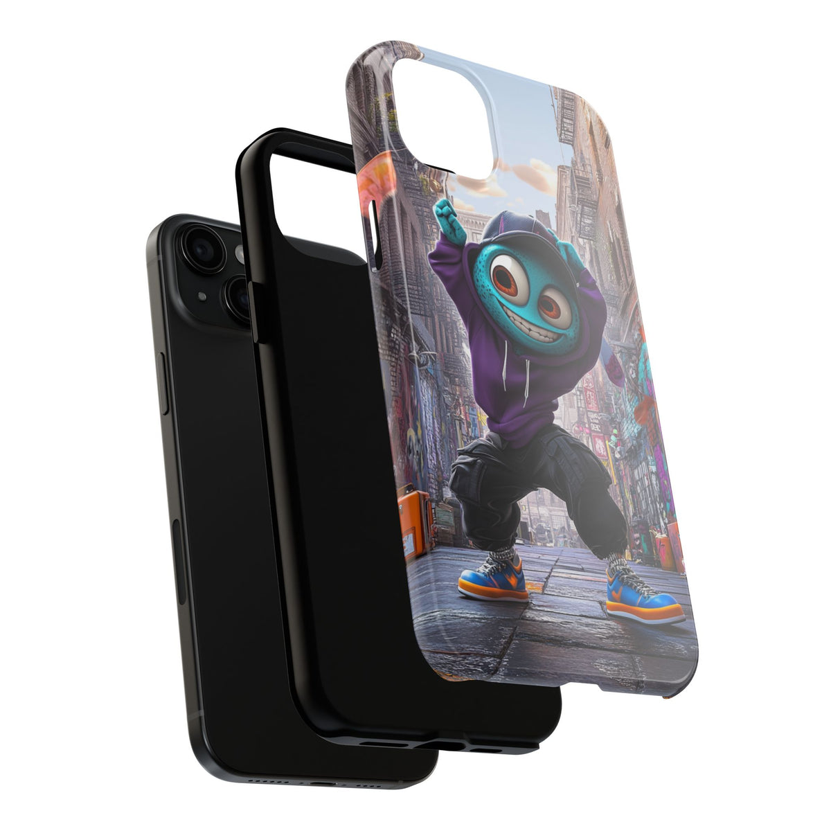 Funda Premium MINUX para iPhone y Samsung Galaxy - Alien Boy 001