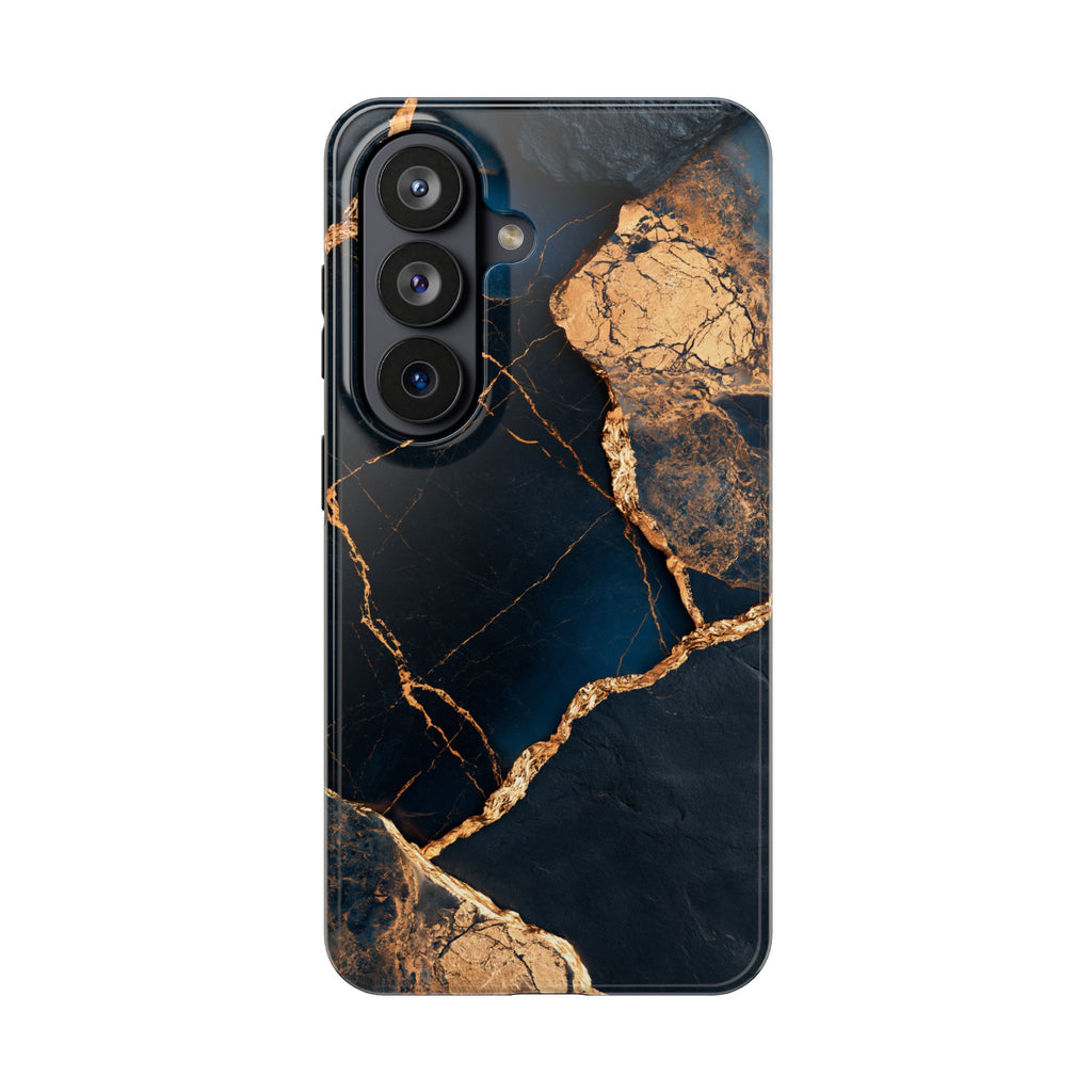Funda Premium MINUX para iPhone y Samsung Galaxy - Golden Marble