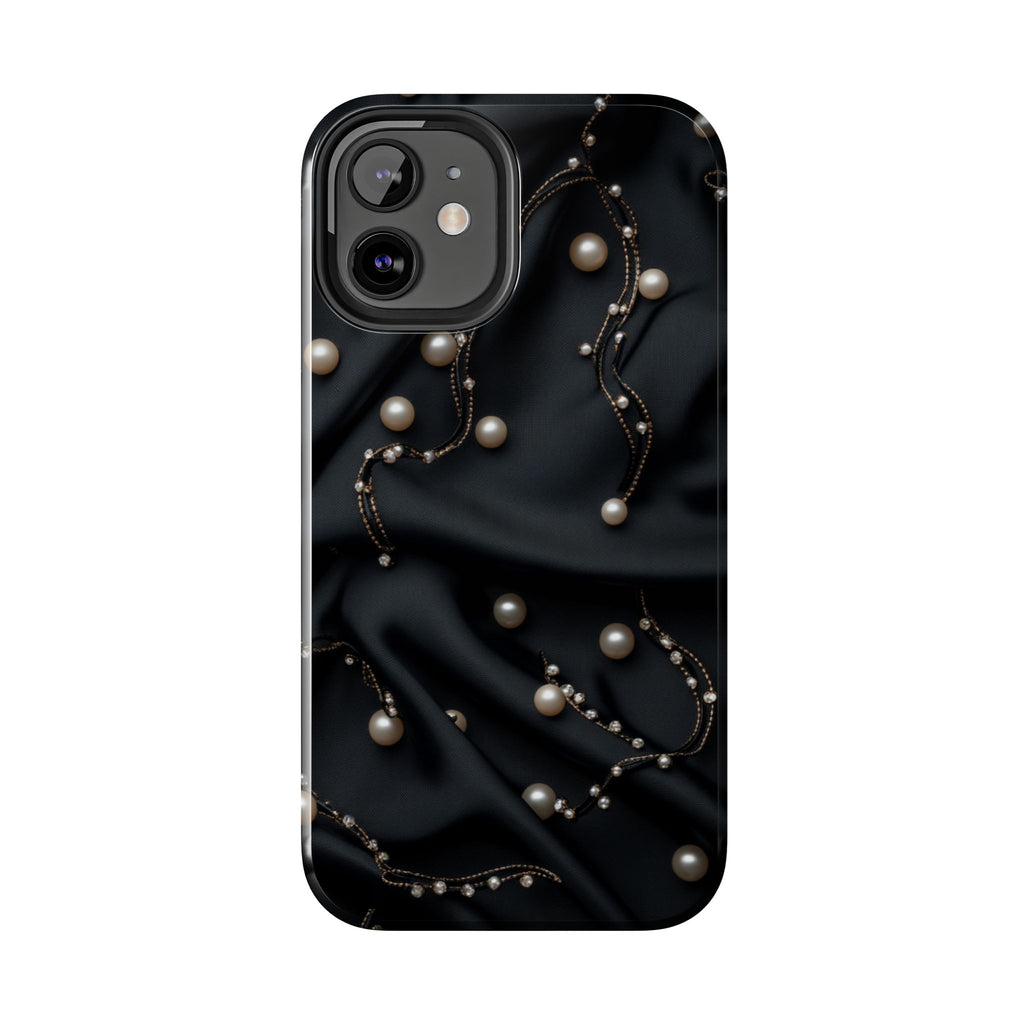 Fundas Premium MINUX para iPhone y Samsung Galaxy - Pearl Chain Velvet