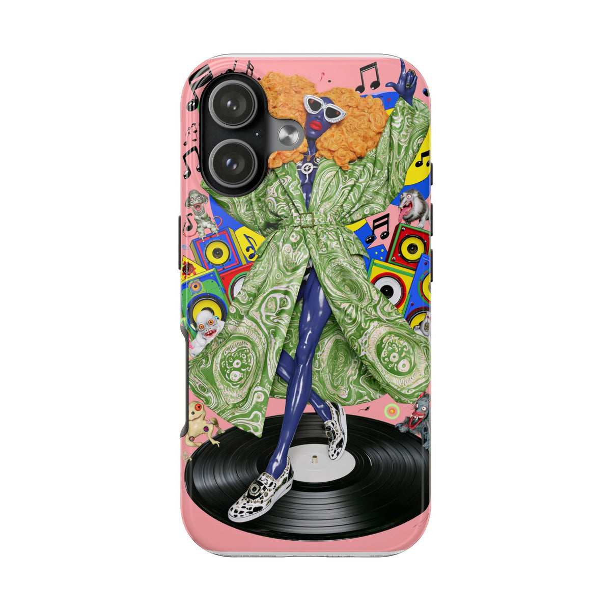 Fundas Premium MINUX para iPhone y Samsung Galaxy - Neon Tech Creature