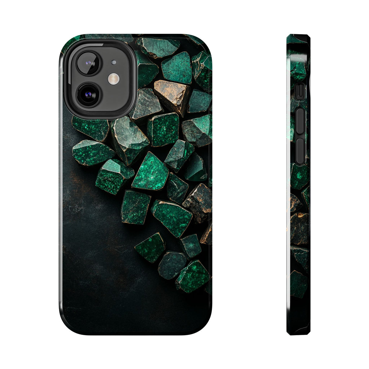 Fundas Premium MINUX para iPhone y Samsung Galaxy - Emerald Crystal Scatter