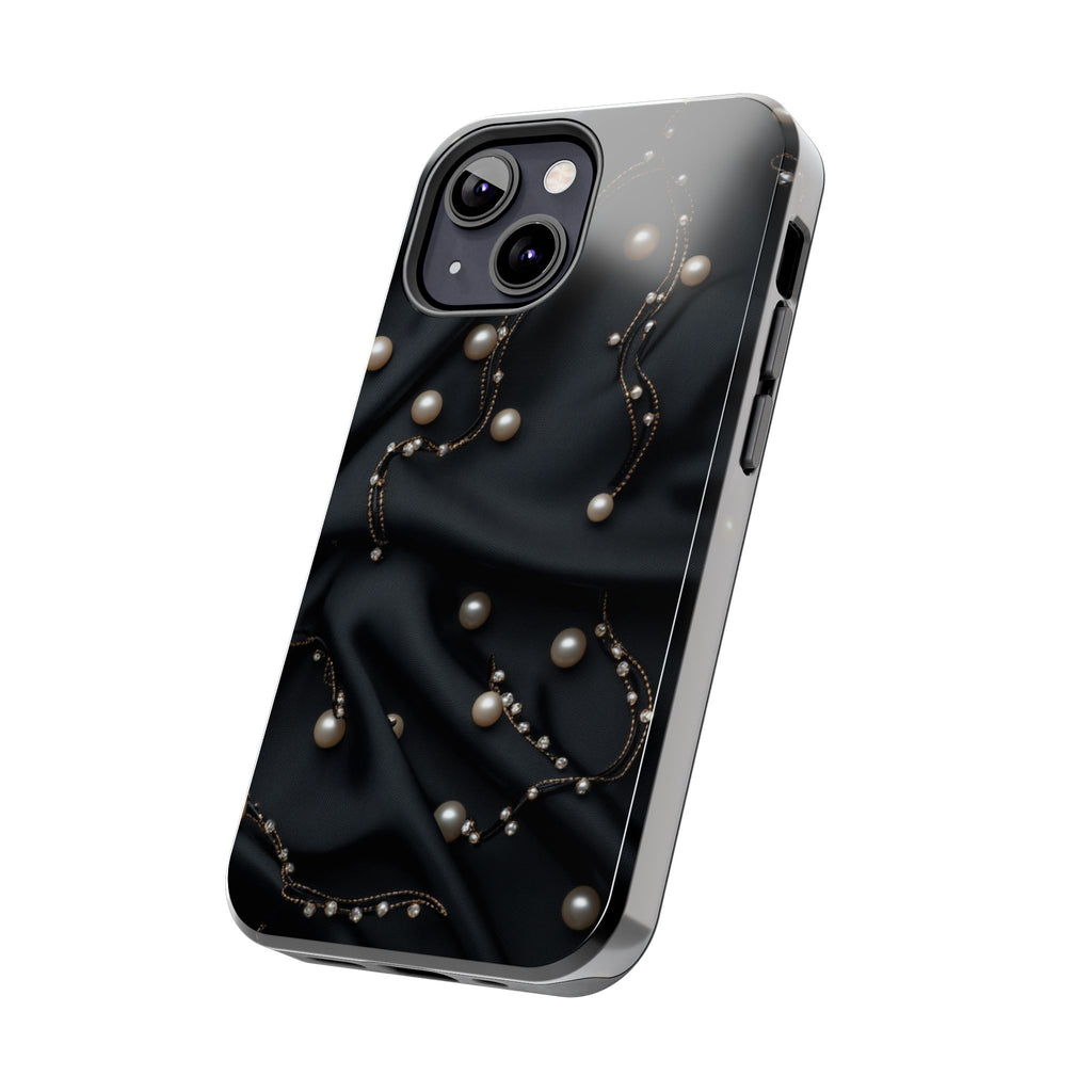 Fundas Premium MINUX para iPhone y Samsung Galaxy - Pearl Chain Velvet