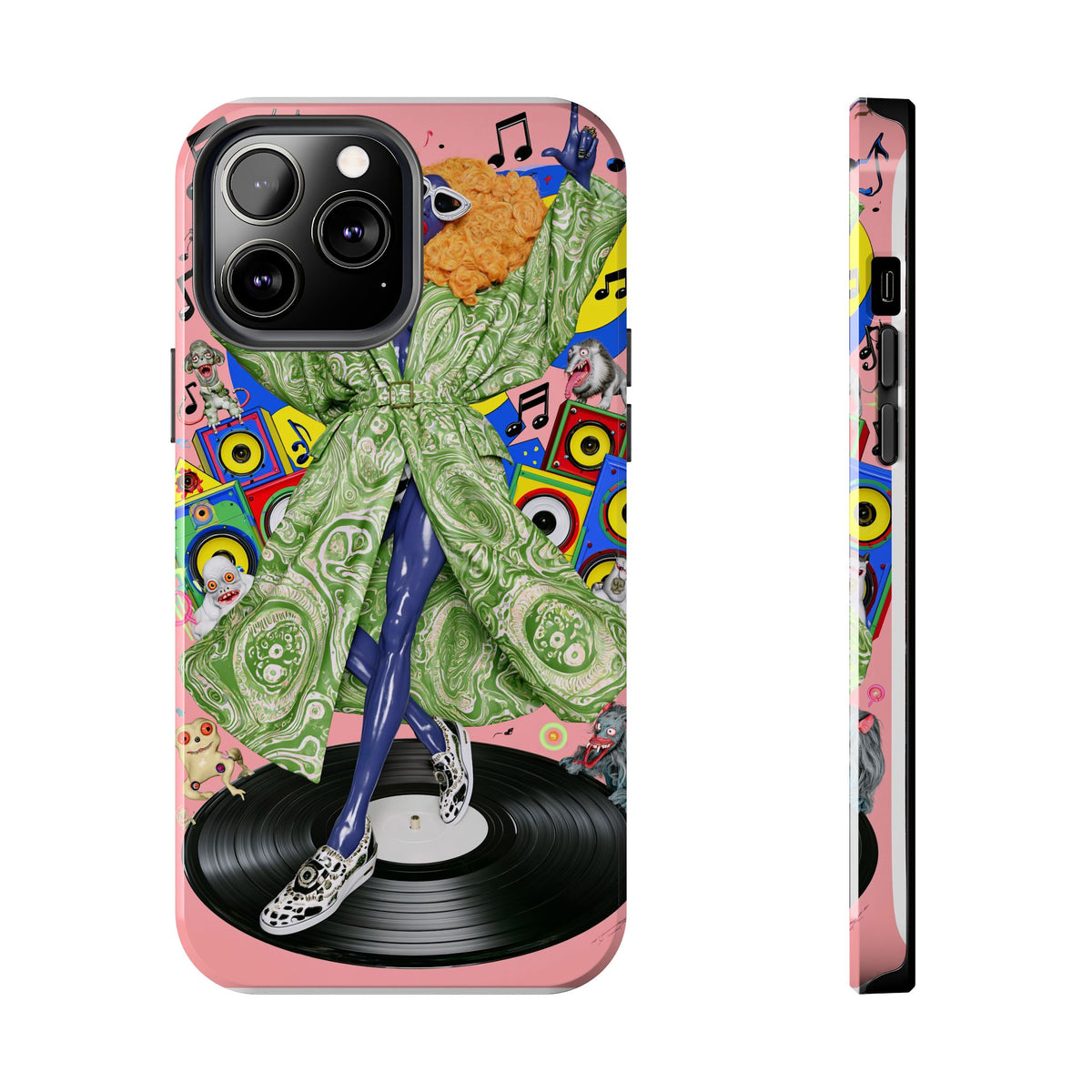 Fundas Premium MINUX para iPhone y Samsung Galaxy - Neon Tech Creature