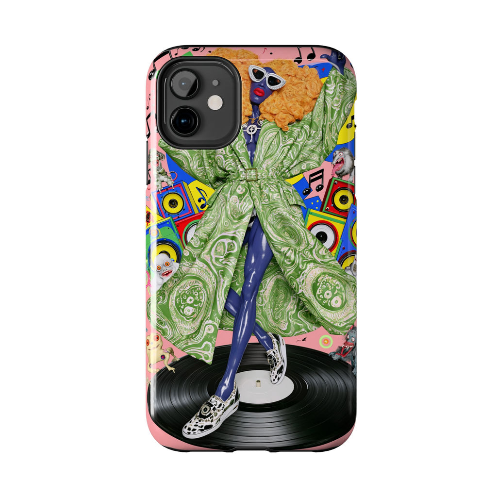 Fundas Premium MINUX para iPhone y Samsung Galaxy - Neon Tech Creature