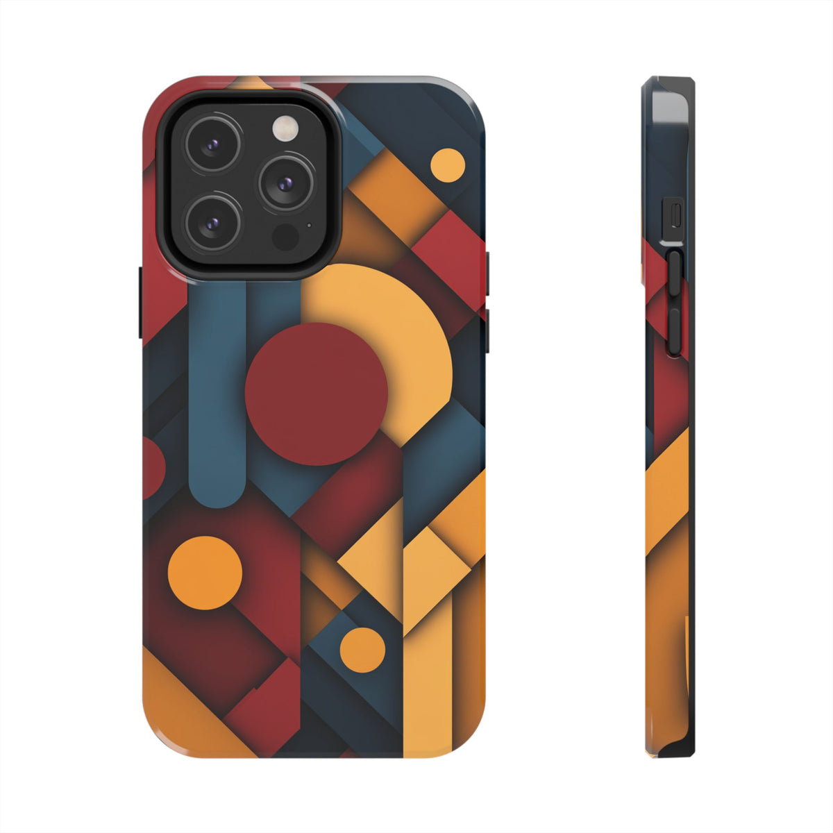 Fundas Premium MINUX para iPhone y Samsung Galaxy - Geometric Pulse