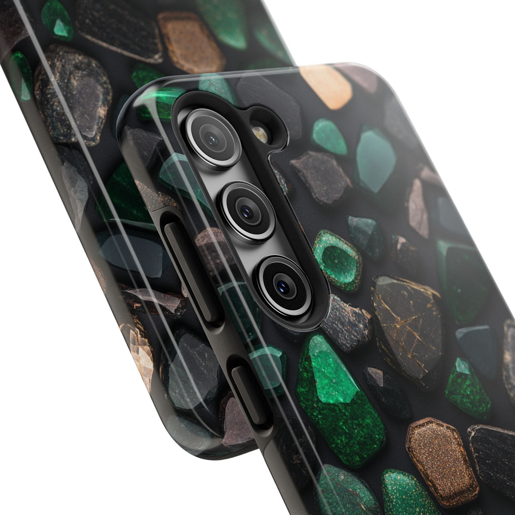 Fundas Premium MINUX para iPhone y Samsung Galaxy - Emerald Stone Mosaic