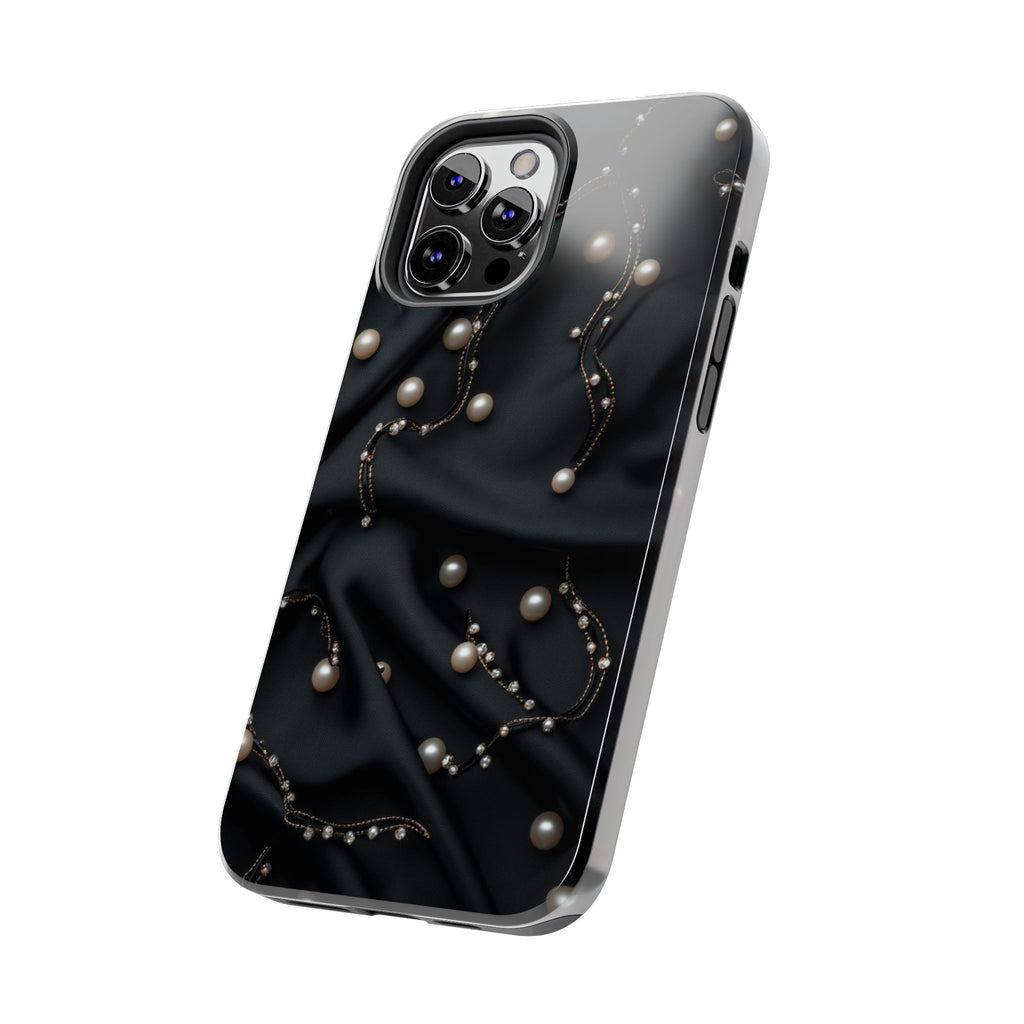 Fundas Premium MINUX para iPhone y Samsung Galaxy - Pearl Chain Velvet