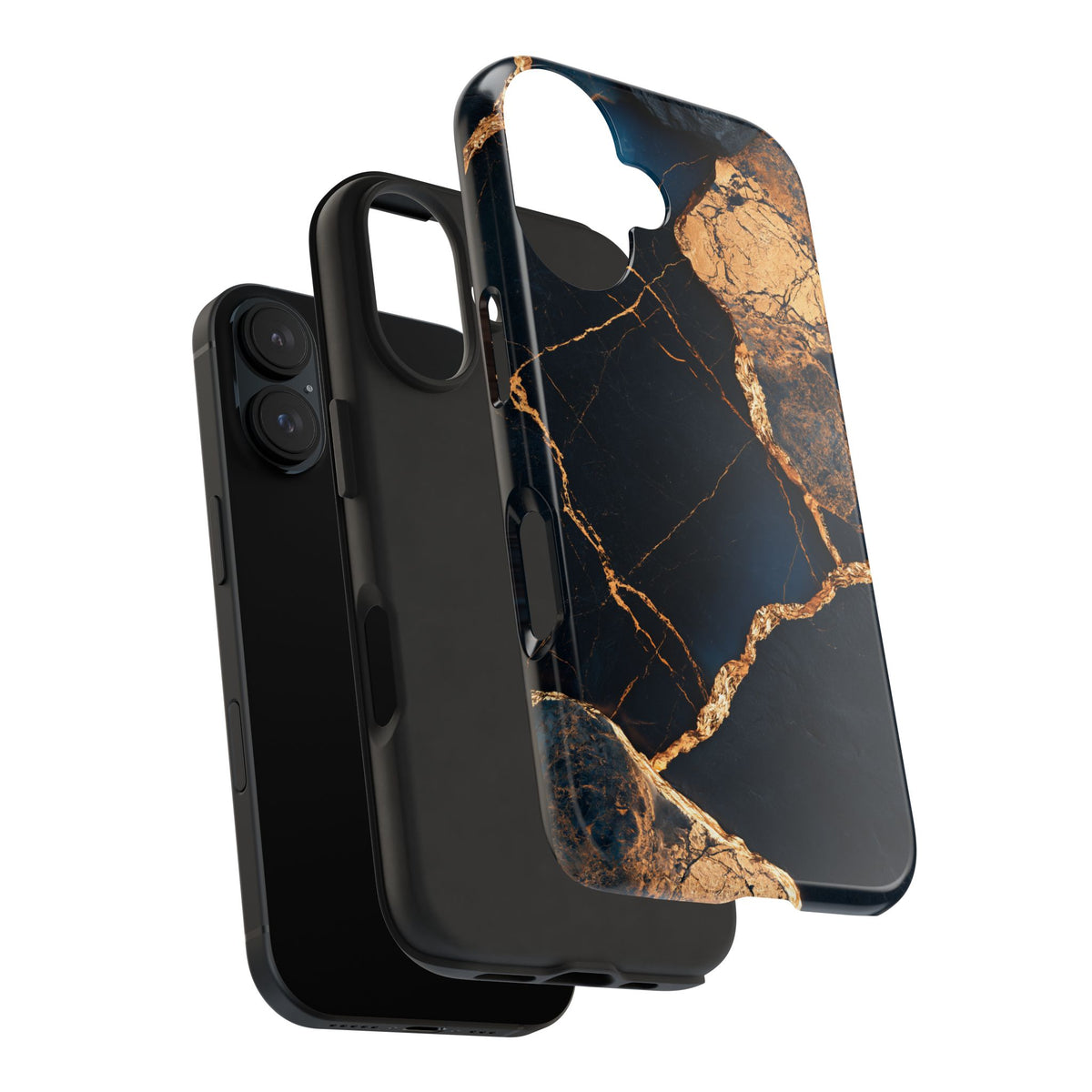 Funda Premium MINUX para iPhone y Samsung Galaxy - Golden Marble