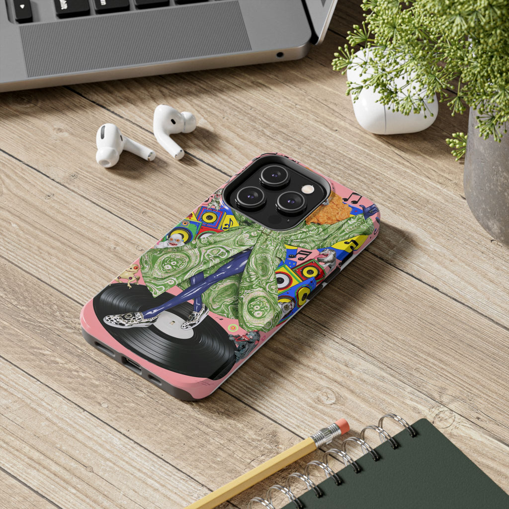 Fundas Premium MINUX para iPhone y Samsung Galaxy - Neon Tech Creature
