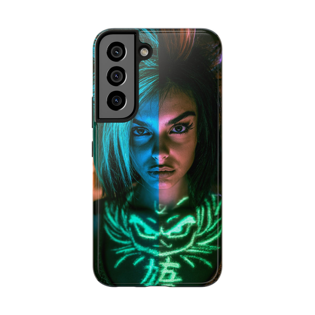 Funda Premium MINUX para iPhone y Samsung Galaxy - Neon girl 001