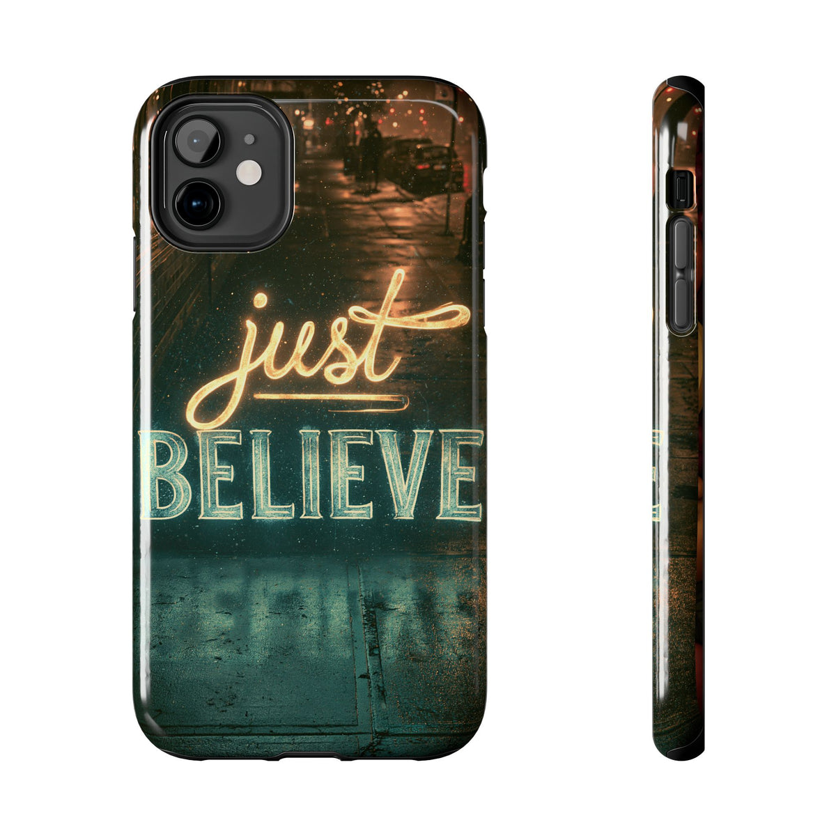 Funda Premium MINUX para iPhone y Samsung Galaxy - Just Believe