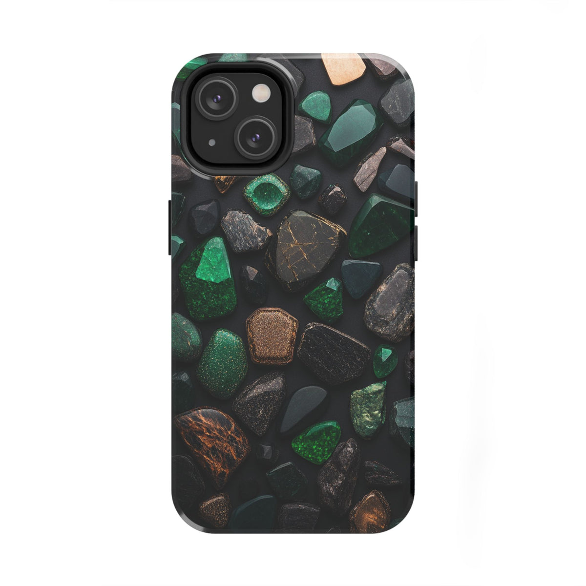 Fundas Premium MINUX para iPhone y Samsung Galaxy - Emerald Stone Mosaic